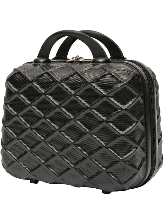 حقيبة تنظيم مكياج بتصميم شبكي من رويال ترافل، مقاس 13.5 بوصة، حقيبة سفر احترافية كبيرة السعة لمستحضرات التجميل مع فواصل قابلة للتعديل، لون أسود - Image 4